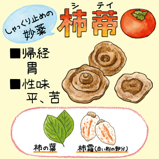 しゃっくり止めの妙薬 薬の柿蒂